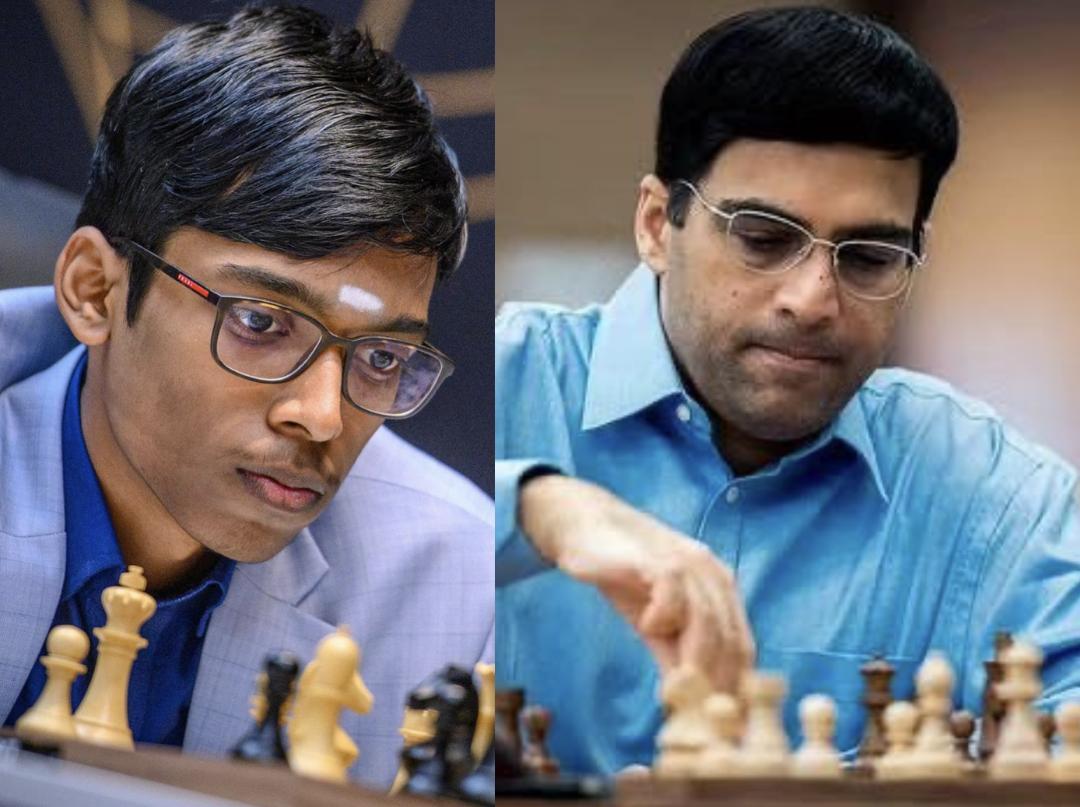 Praggnanandhaa defeats his mentor Viswanathan Anand in chess