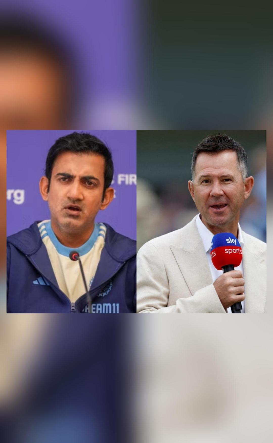 Ganguly backs Gambhir's retort to Ponting's Kohli critique