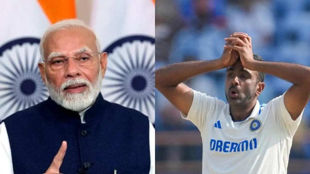 Modi congratulates cricketer Ashwin's retirement.