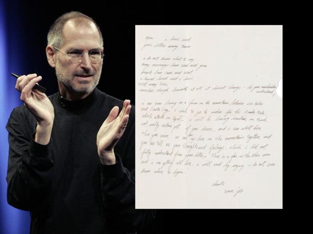 Pic shows Steve Jobs' old letter about plan to visit Kumbh Mela
