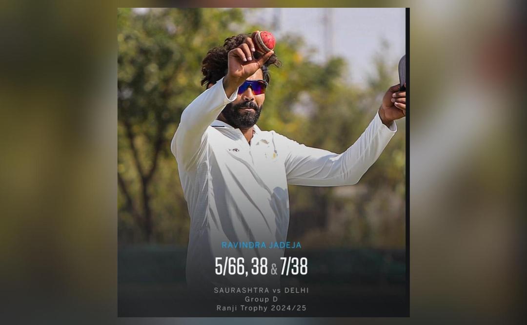Jadeja's stellar bowling performance in Ranji Trophy