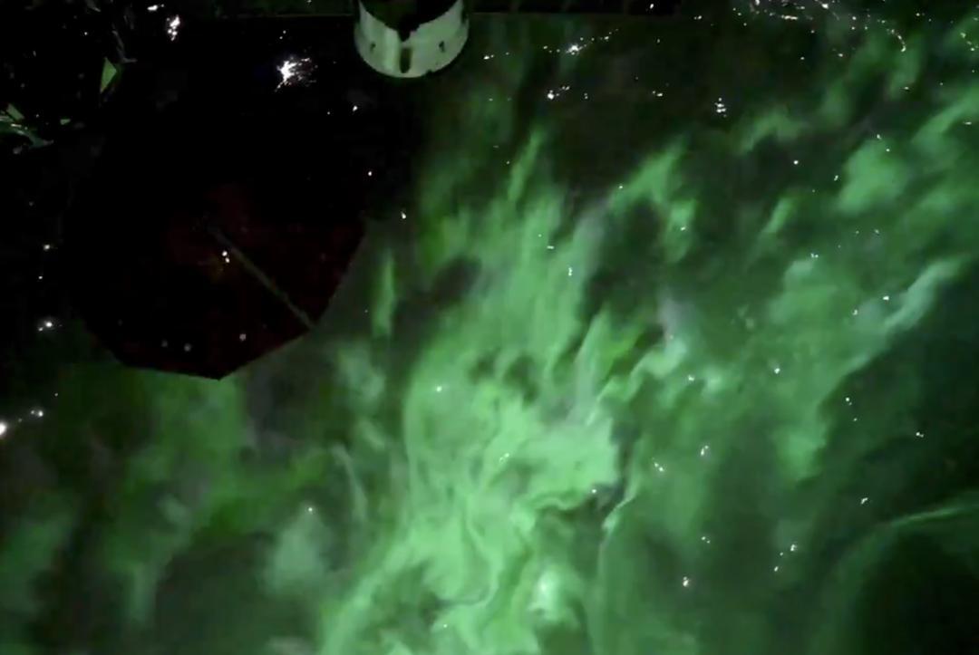 NASA astronaut shares video of northern lights from space | Science ...
