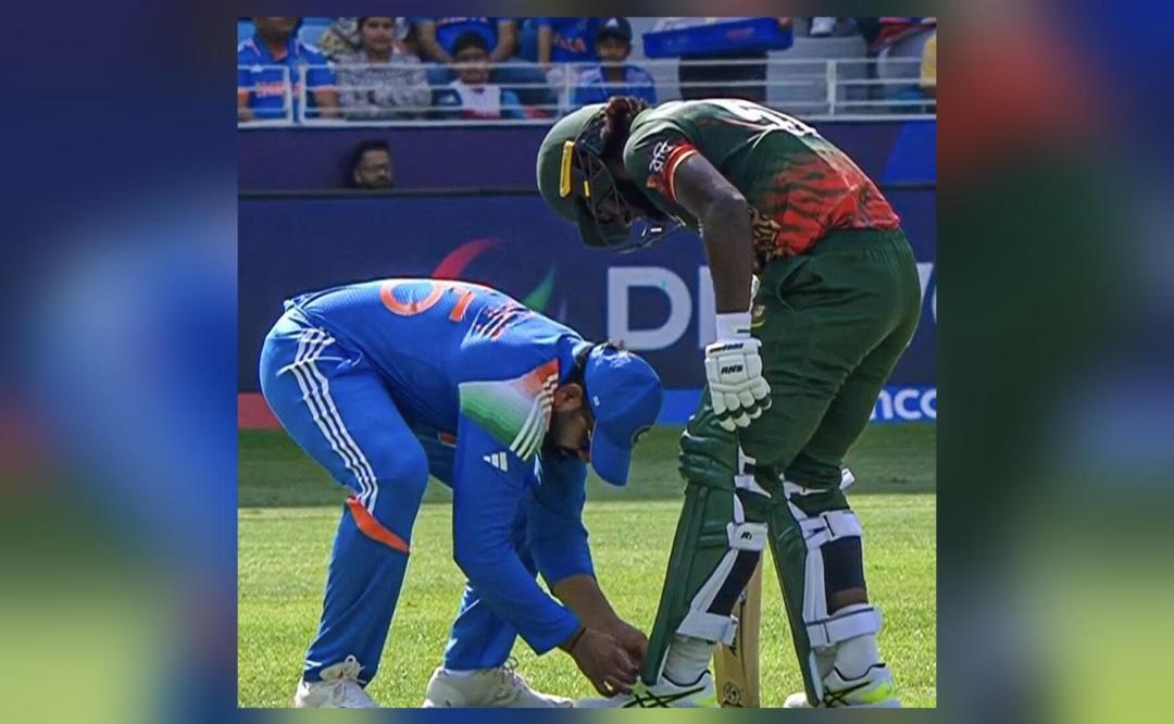 Rohit Sharma's kind act wins hearts in cricket match.