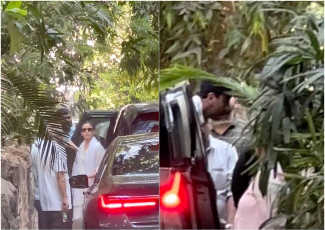 Ranbir and Alia Return After Friend's Demise; Celebrities Gather