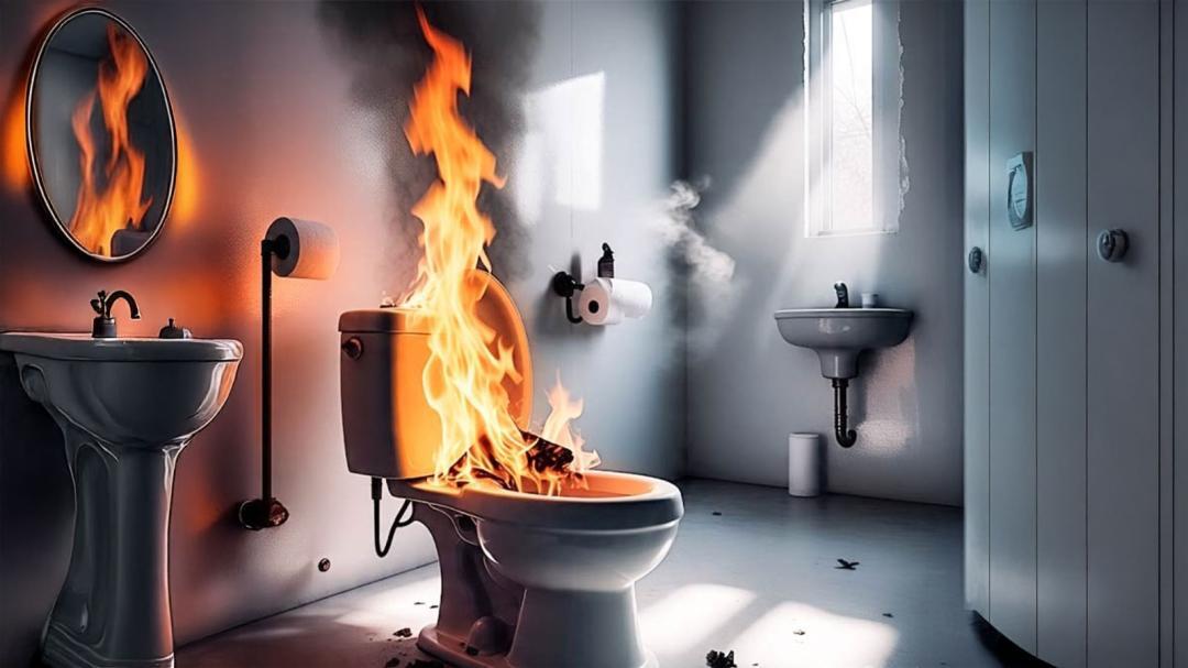 Can your toilet seat explode? 
