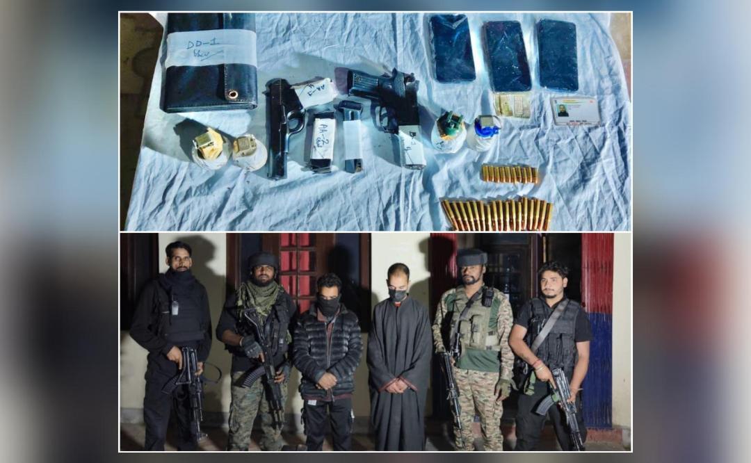 2 terrorist associates arrested in J&K; pistols, grenades seized