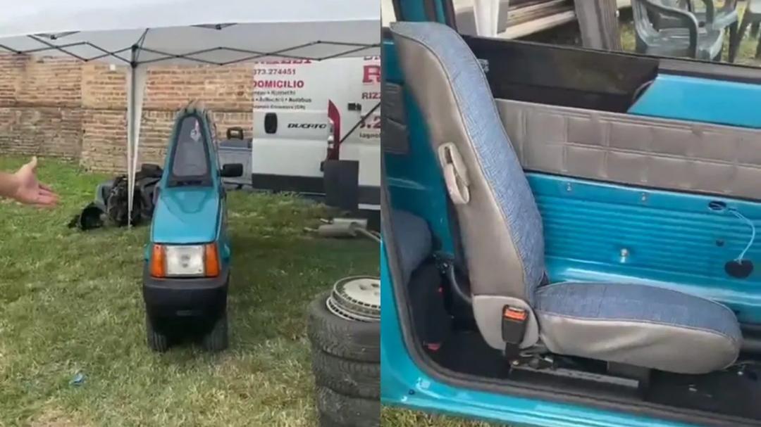 Man builds world's thinnest car in Italy