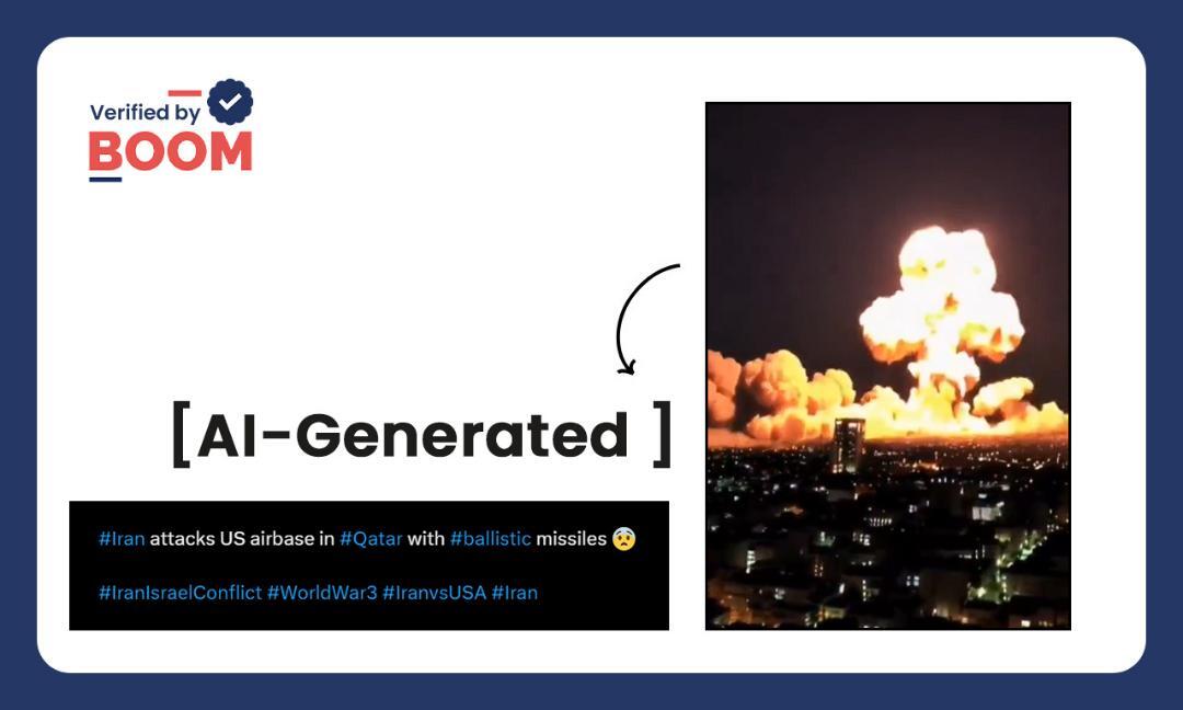 AI-generated video viral as Iran's attack on US base in Qatar