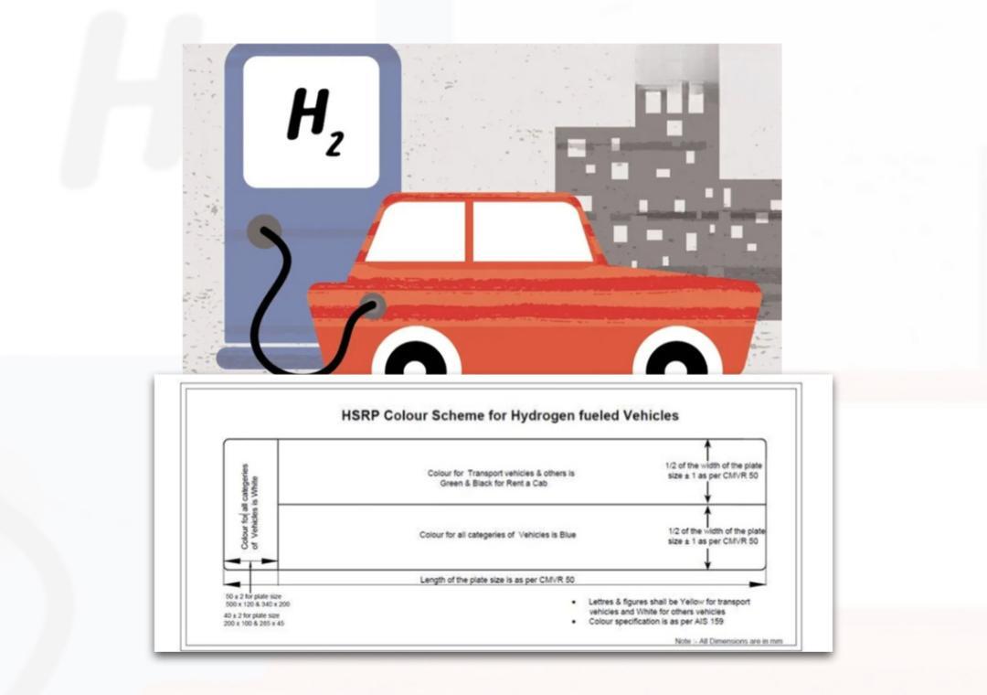Govt Proposes Color Scheme for Hydrogen Vehicle Number Plates