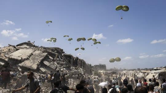 Aid airdrop crushes tent camp in Gaza, 15-year-old boy killed