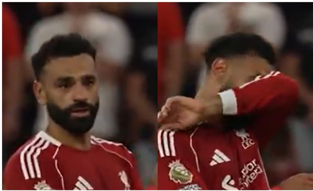 Video: Salah in tears as crowd chants Jota's name after PL match