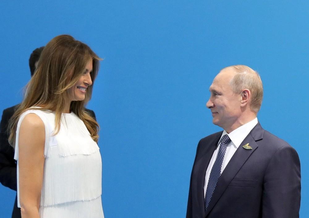 What was written in Melania Trump's letter to Putin?