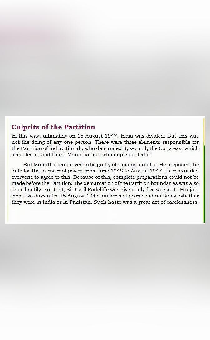 New NCERT module on Partition Horrors blames Congress, sparks row
