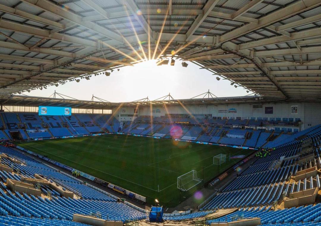 The CBS Arena, home of Coventry City, in the Premier League