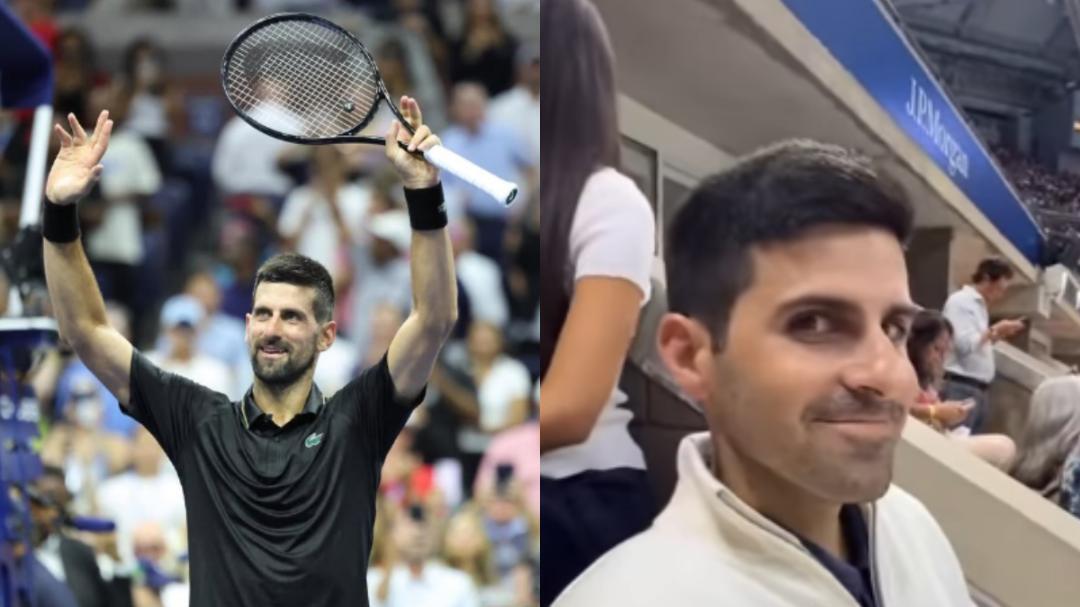 Novak Djokovic's lookalike caught on camera at US Open 2025