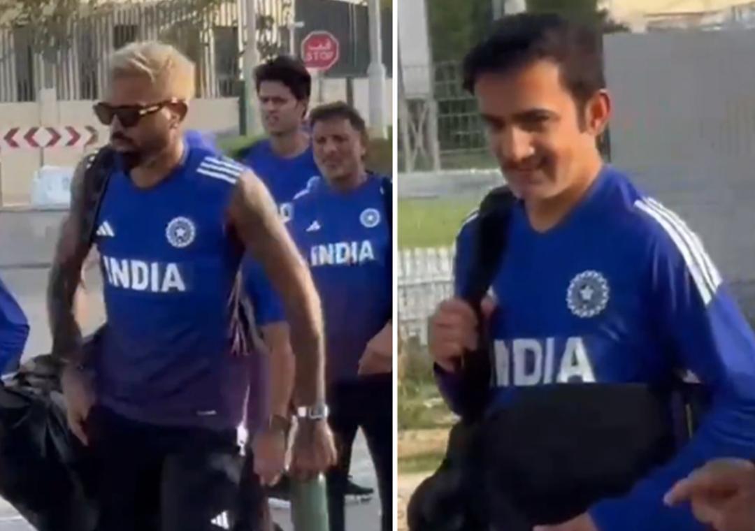 India arrive for their first training session for Asia Cup