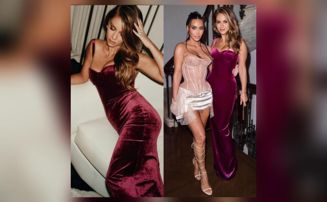 Natasha Poonawalla dons velvet Balenciaga dress for Kim's birthday