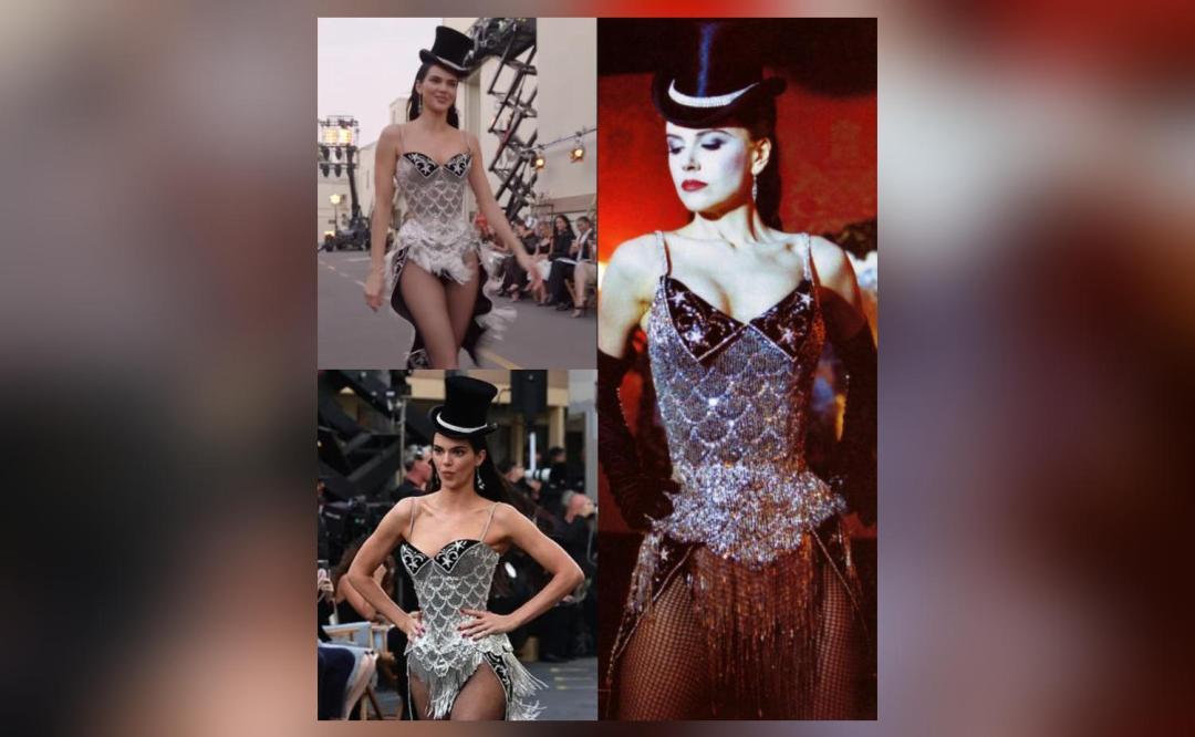 Kendall wears Nicole Kidman's iconic look from 'Moulin Rouge' film