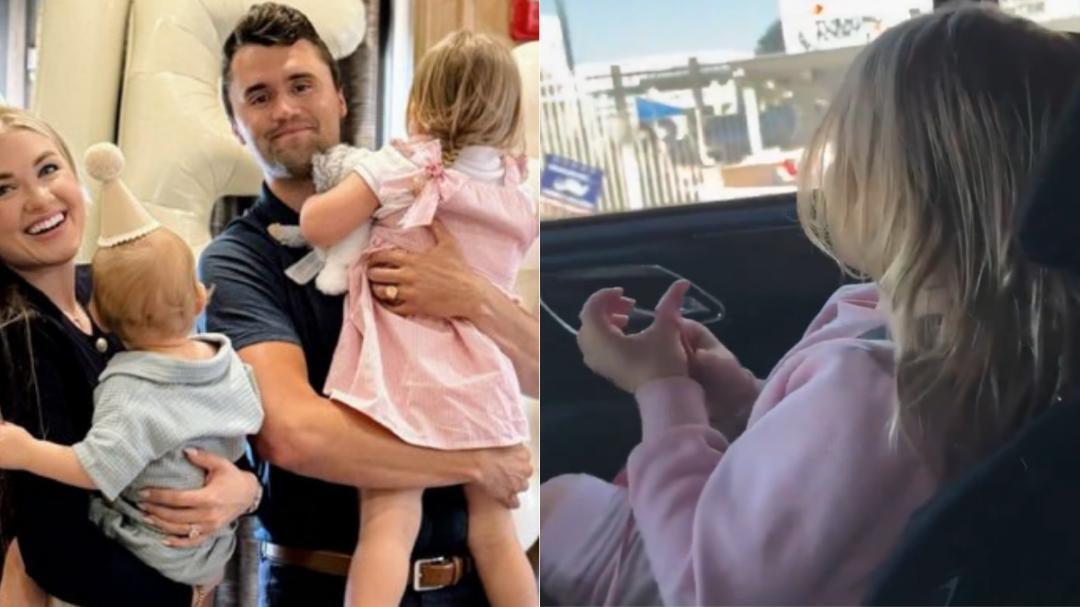 Charlie Kirk’s daughter’s heartfelt reaction to banner goes viral