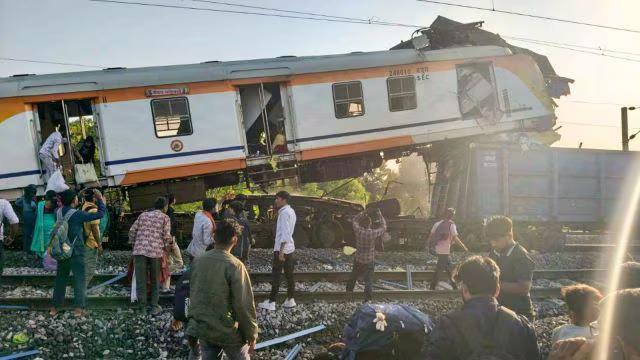 What caused Bilaspur train crash as per initial report?