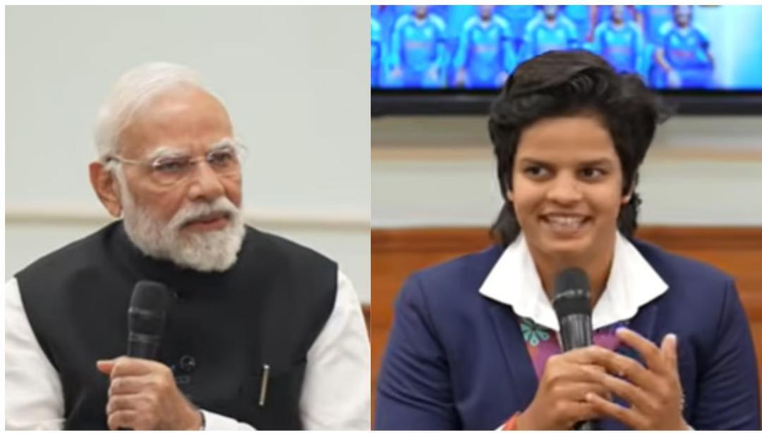 PM Modi, Shafali Verma share a laugh over Sune Luus wicket