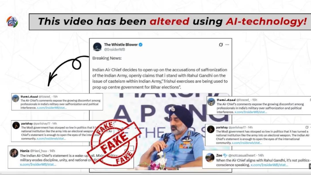 Fact check: Did Air Chief Marshal call the Army 'saffronised'?