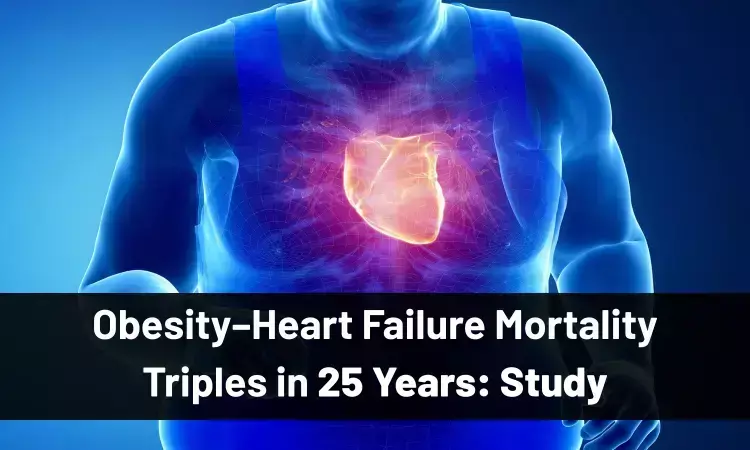Mortality related to obesity and heart failure has tripled:  Study