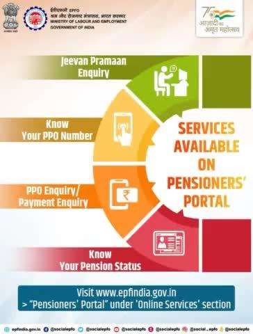 Services available on Pensioners' Portal
#epfo #ronoida #services