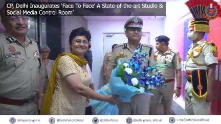 ‘Face To Face’, a fully modern, well equipped studio & ‘Social Media Control Room’ inaugurated by #CPDelhi today at PHQ.