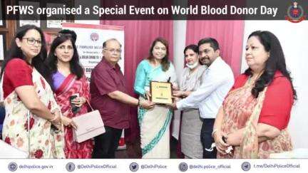 On #WorldBloodDonorDay #pfws1 organised a special event where PFWS President Smt. Anu Asthana shed light on the importance of donating blood.