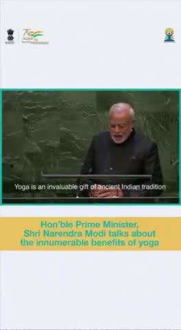 Hon’ble PM Shri Narendra Modi Ji talking about the benefits of #Yoga. 
#YogaForHumanity #GuardianRingForYoga #IDY2022