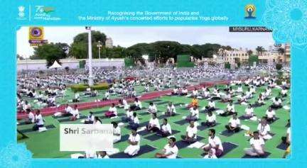 The Government of India and Ministry of Ayush have collaboratively worked towards putting Yoga on the global map. 
#IDY2022