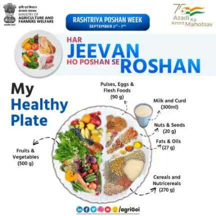 India is celebrating "National Nutrition Week" to motivate people to live a healthy Life. 
#nationalnutritionweek2022 #stayhealthy #stayfit #healthylifestyle #India #agrigoi