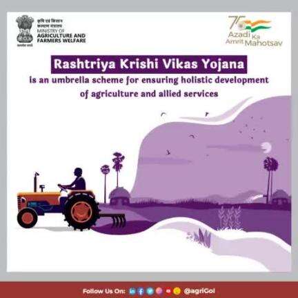 Rashtriya Krishi Vikas Yojana

#RKVY is an umbrella scheme for ensuring holistic development of agriculture and allied services.
#agrigoi