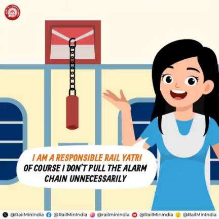 I follow #IndianRailways. Of course I am a #ResponsibleRailYatri.