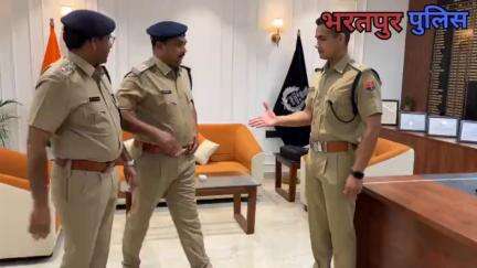 नीतिराज #RPS  को उपअधीक्षक (#DYSP) से 
#अतिरिक्त पुलिस अधीक्षक (#ASP) पद पर #पदोन्नति होने पर 
#SP ने दी बधाई व शुभकाम