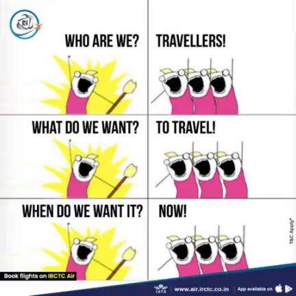 Are you always ready to travel? 
Book flights on www.air.irctc.co.in or the #IRCTC #Air app.