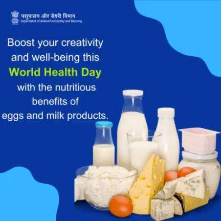 Fuel your creativity this World Health Day with the wholesome goodness of eggs and milk products. Nourish your body and unleash your imagination with every nutritious bite. #WorldHealthDay #healthyliving