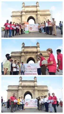 #DrugsFreeBharat
NCB-Mumbai Anti Drugs Awareness campaign @ Gate Way of India, Mumbai.