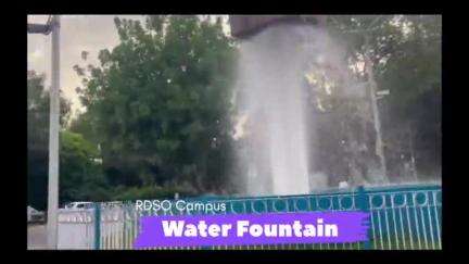 Water Fountain in RDSO Campus #Beattheheat #greencampus