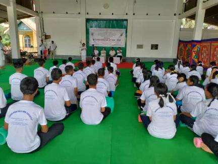 As a part of #InternationalDayofYoga 2024 celebrations, Central Bureau of Communication, Ministry of Information and Broadcasting, Govt. of India organizes a Yoga Demonstration Program at Wangkhei Community Hall, Imphal East, Manipur.