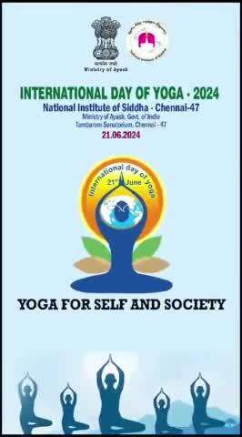 International Day of Yoga 2024 at National Institute of Siddha Chennai 
#moayush
#IDY2024 
#International Day of Yoga 2024