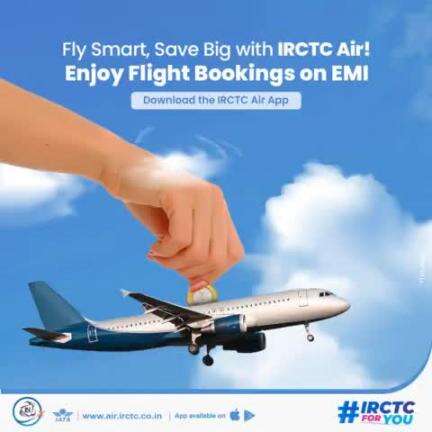 Fly now & pay later! With #IRCTC Air, choose the convenience of paying for your flights with #EMI.