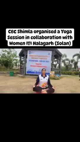 As part of #IDY2024 celebrations, a special yoga session was organized by #CBCShimla in collaboration with Women ITI, Nalagarh, #Solan. The students participated with full enthusiasm in the #yoga session held at the local Heritage Park.