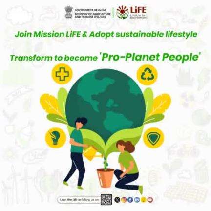 Join Mission LiFe & champion sustainable  living as every action counts towards a greener future. Be a ‘Pro-Planet Person’ & make eco-friendly choices to protect our planet.
#agrigoi #MissionLiFE #climateaction #sustainableliving