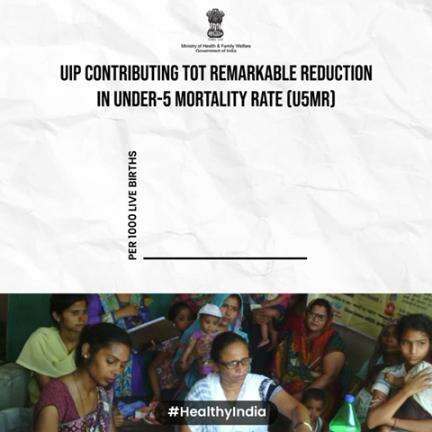 India has reduced the Under-5 Mortality Rate (U5MR) from 45 to 32 per 1,000 live births from 2014 to 2020. #HealthyIndia