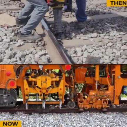 From manual track maintenance to revolutionary tamping express. #IndianRailways #ChangingIndia #maintenance