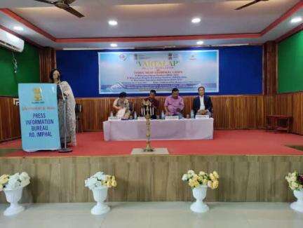 One Day Media Workshop #Vartalap on the #NewCriminalLaws organised by PIB, Imphal begins in Manipur Press Club, Imphal.

#AzadBharatKeApneKanoon
#NayeBharatKeNayeKanoon