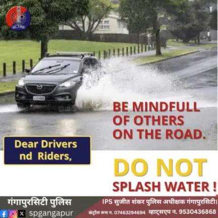 Enjoy the rainy weather🌧️, 
but please don't splash water on others. 

Go slow and drive/ride carefully. 🚗🛵

#rain