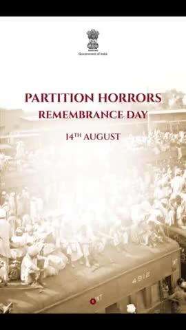 Partition Horrors  Remembrance Day 14th August, 2024.
#PartitionHorrorsRemembranceDay